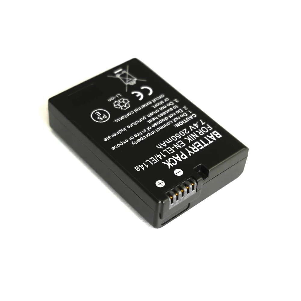 EN-EL14 EN-EL14A Battery For Camera NIKON Coolpix P7000 P7100 P7700 P7800 D3200 D3300 D3400 ENEL14A ENEL14  EN EL14 2050mAh 7.4V