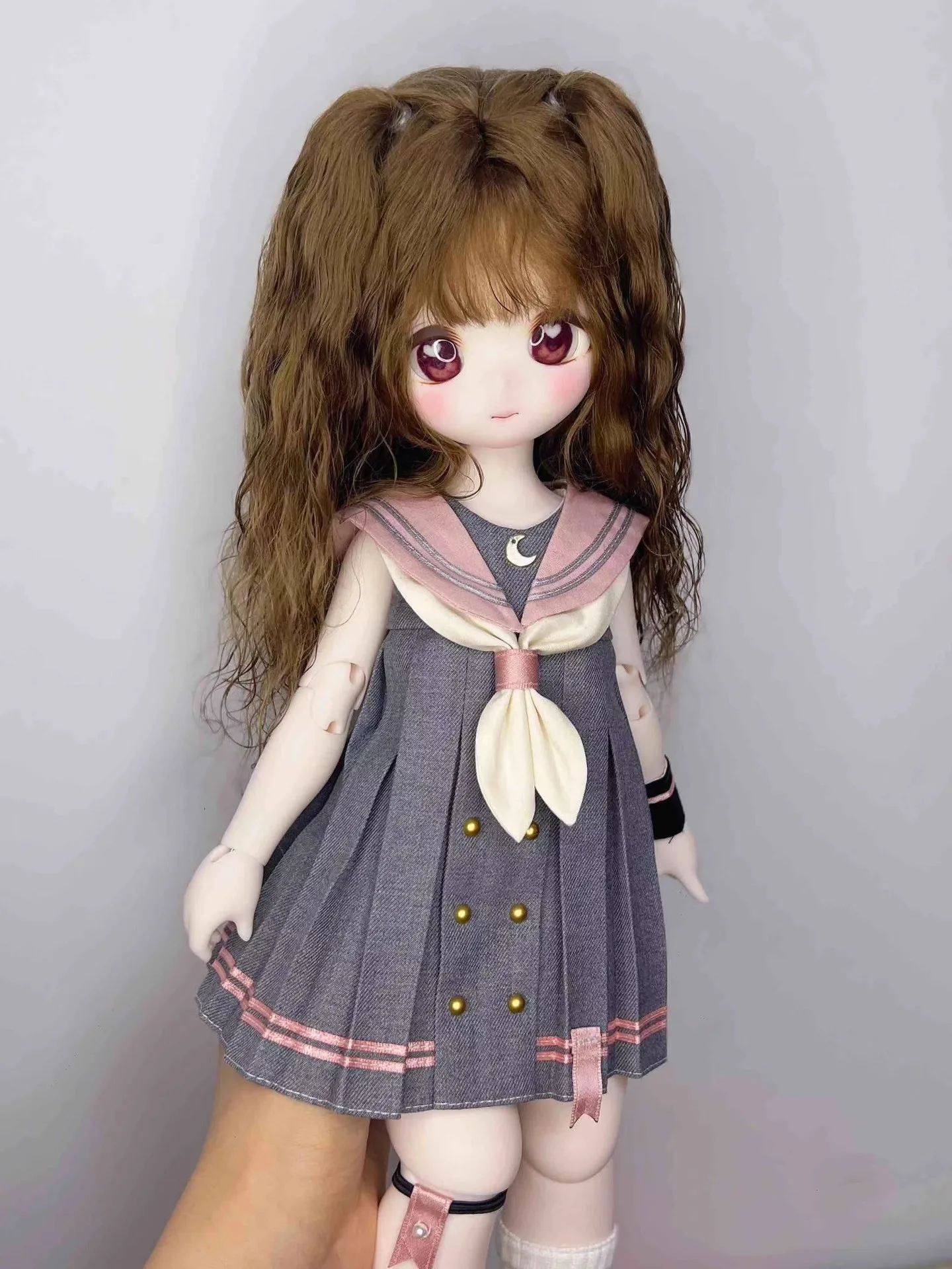 Bear Girl 1/3 BJD Doll Hair, Mohair Wig Free Shipping