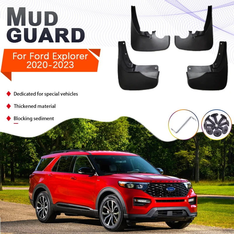 

for Ford Explorer U625 2020 2021 2022 2023 4x MudFlaps Mud Flaps Splash Guards Fenders Car Styling Front Rear Wheels Accessories