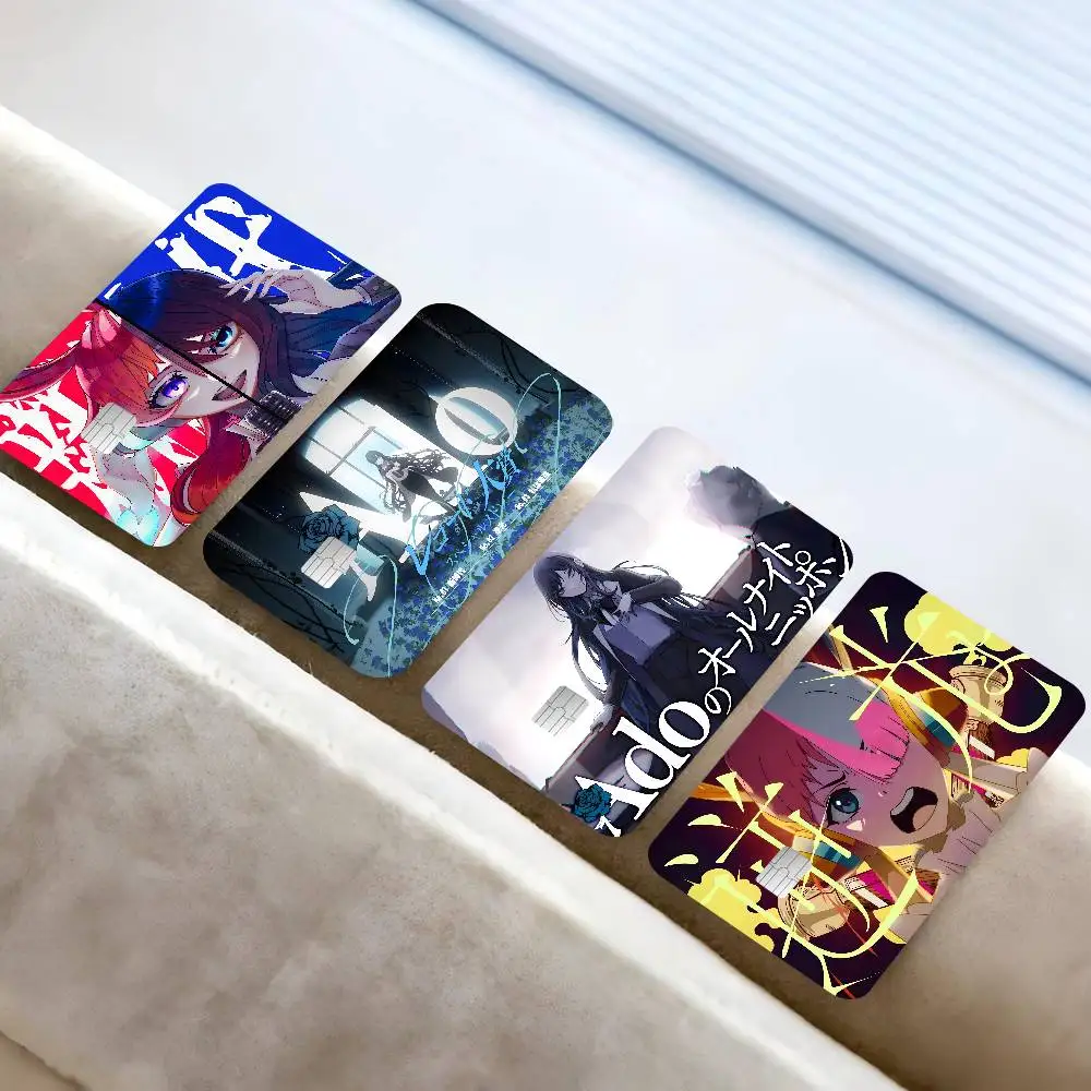 Ado Kyogen X Uta Anmie 2024 Anime Cartoon Skin Stickers Film Tape Case For Big Credit Debit Card Front Side