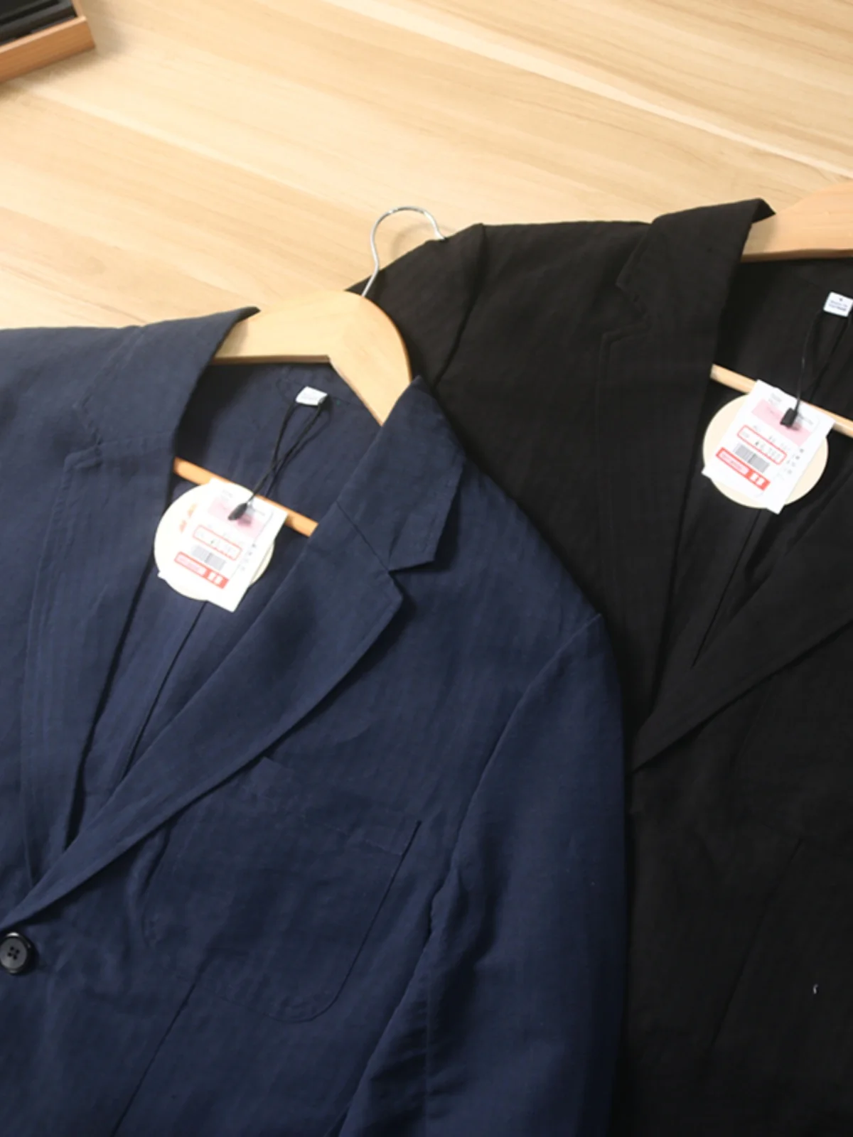 Linen Mixed 3D Bubble Cloth Lightweight Summer Men's Casual Suit Jacket Fashionable Urban Style Long Sleeve  Color