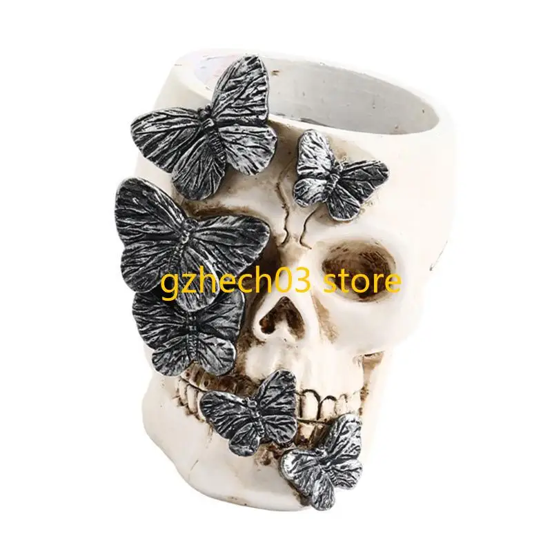 

G2AC Halloween Skull Cul Cup Cup Cust Pencil Cup Pult Pen Организаторы коробки для макияжа Организаторы кисти для домашней
