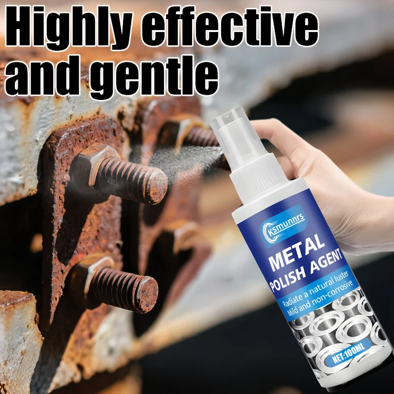 

100 мл мотоциклетный быстродействующий, мощный спрей для полировки металла и хрома для ремонта — высокоэффективный для удаления ржавчины и окисления.