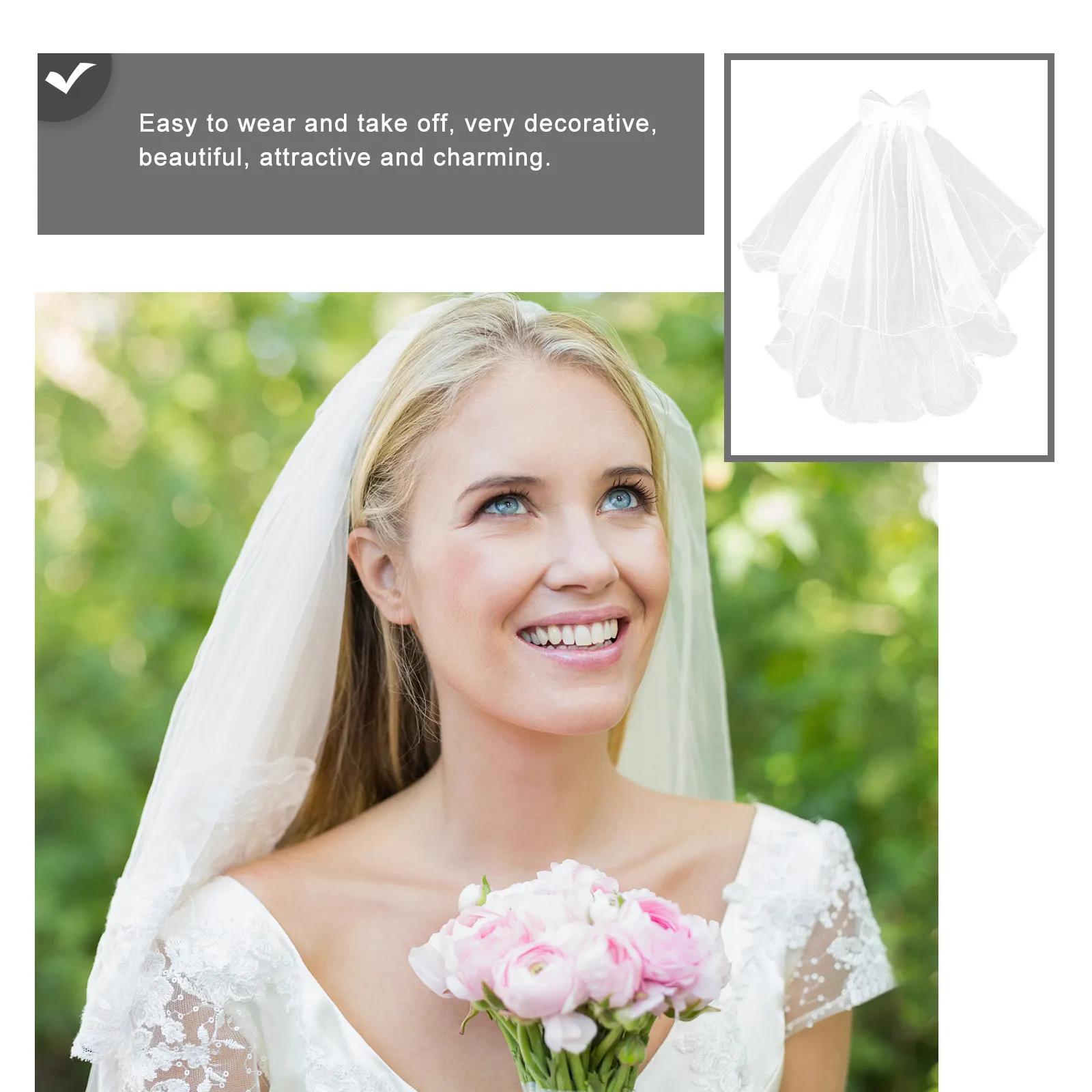 

Нежная детская свадебная фата (1 шт.) – мягкая, удобная, элегантная, для украшения волос на свадьбу, для маленьких девочек, на особый день, привлекательная, очаровательная