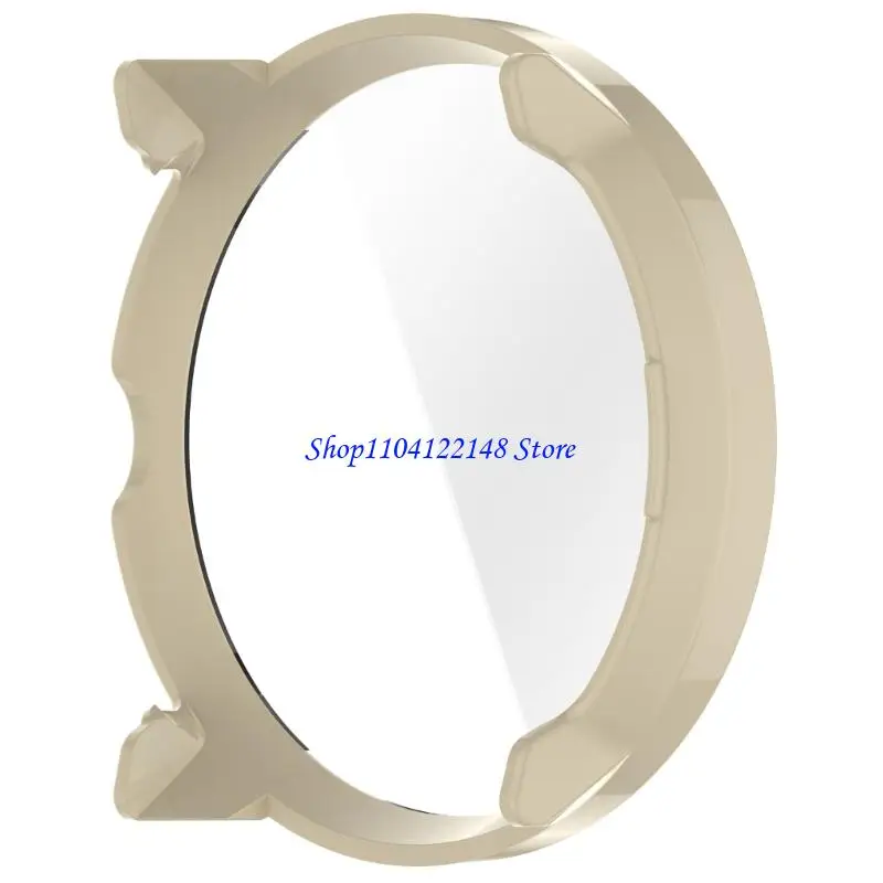 P9FA Antiscratch Housing Full Coverage Screen Protector for Run Wearable Device PC Tempered Glass Antidust Smartwatch Shell
