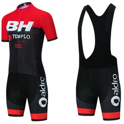 New Red BH Cycling Jersey Bibs Shorts Set Men Women Ropa Ciclismo Quick Dry Spanish Team Pro Road Bike Maillot Jersey Clothing