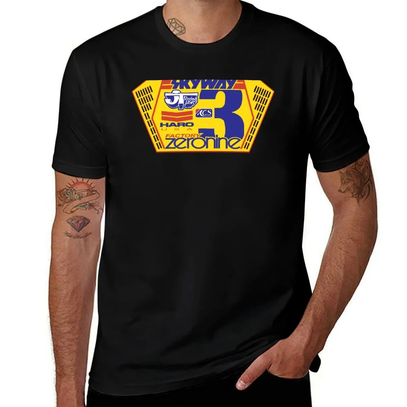 Bicycle Motocross Racing Number Plate - Old school BMX T-Shirt Sport Basic Moisture Wicking Tee