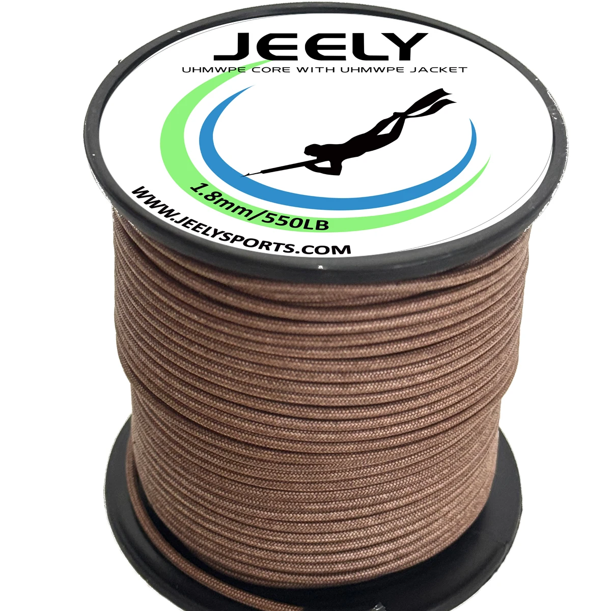 Jeely 50m 1.8mm Double Braided UHMWPE Material Spearfishing Line