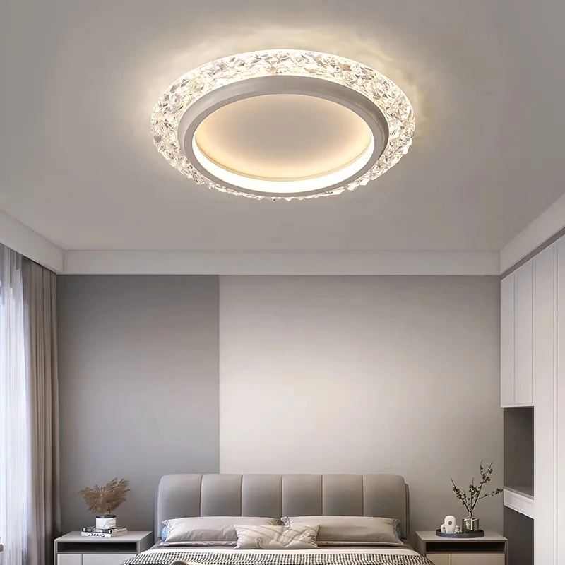 Imagem -04 - Acrílico Moderno Rodada Led Lâmpada do Teto Atmosfera Minimalista Home Fashion Lustres de Ouro Nordic Quarto Criativo Luminária