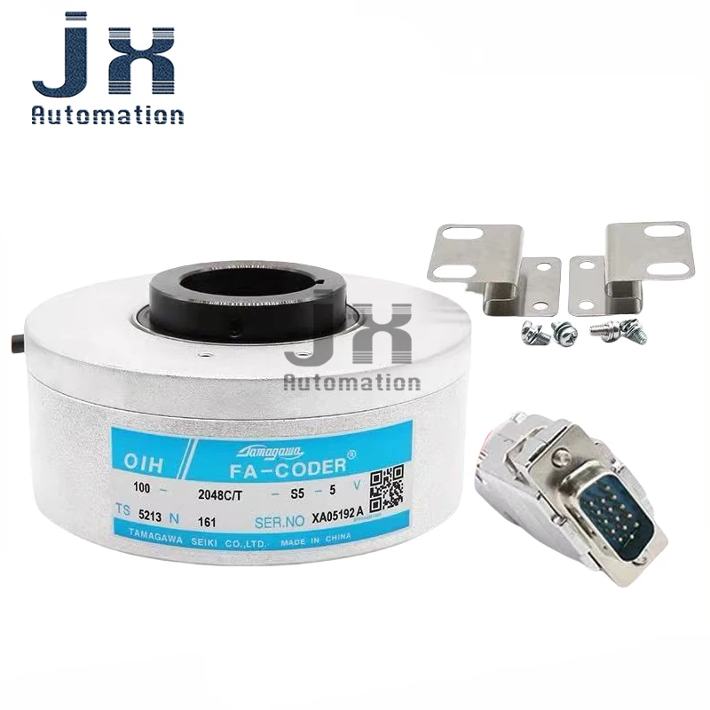 Tamagawa 2048P/R Incremental Rotation Encoder DC5V Outer Diameter 100mm TS5213N161 TS5213N2563 Elevator Parts  Encoder