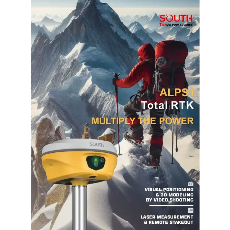 Equipamento de pesquisa South ALPS1 Rtk Gnss Receptor Gps Laser diferencial Gnss Rtk Base Y Rover South Alps1 Gnss