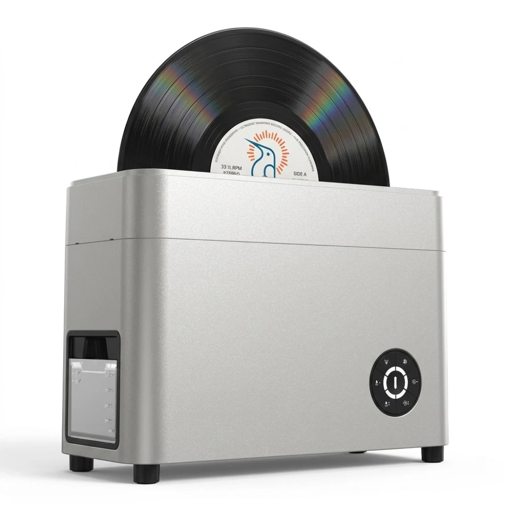 Vinyl Record Cleaning Equipment, 5 Minute Fully Automatic Operation, Ultrasonic Air-drying Disc Washer