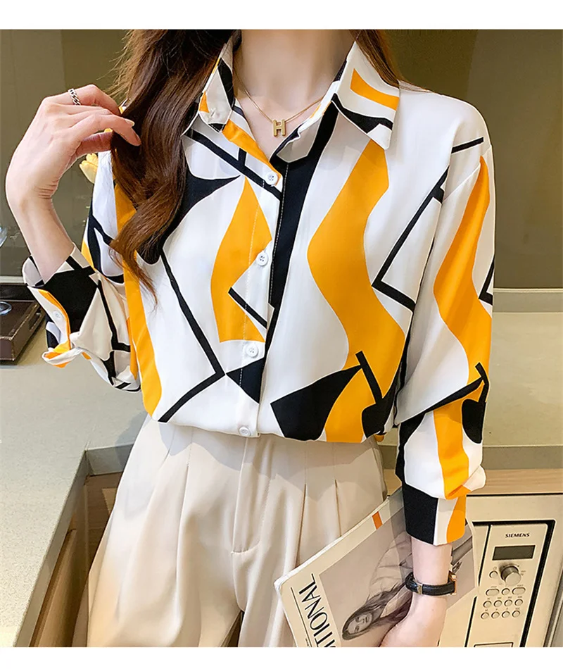 Camisas E Blusas Long Sleeve Shirts Tops Summer Office Elegant Blouses Women Chemisier Femmes Chic Streetwear Y2K Clothes