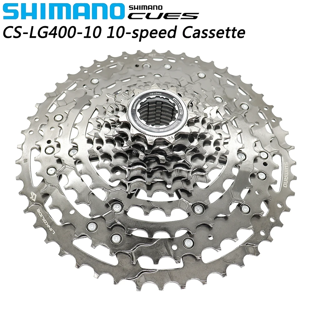 

SHIMANO LINKGLIDE CS-LG400-10 Cassette Sprocket 10 Speed LG400 11-43T 11-48T Freewheel for MTB Bike Original Bicycle Parts