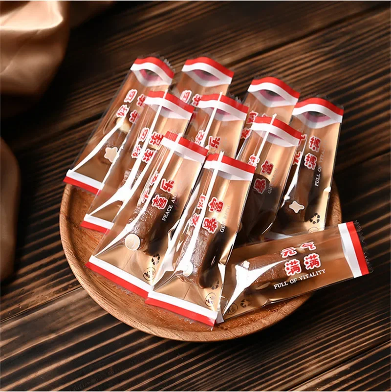 

100Pcs Baking Snowflake Crisp Machine Sealing Nougat Candy Transparent Plastic Bag Chinese New Year Packaging