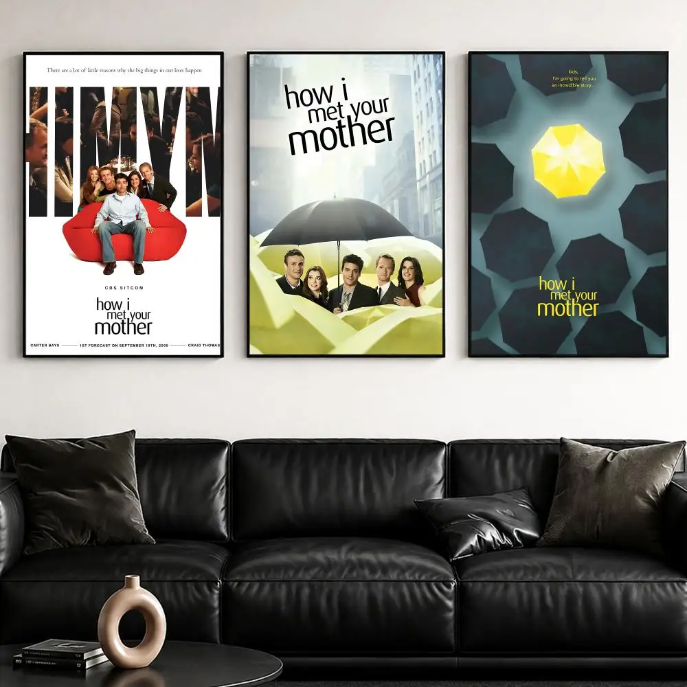 Classic H-How I Met Your MotherS Poster Self-Adhesive Stylish Art Print Poster Wall Home Decor