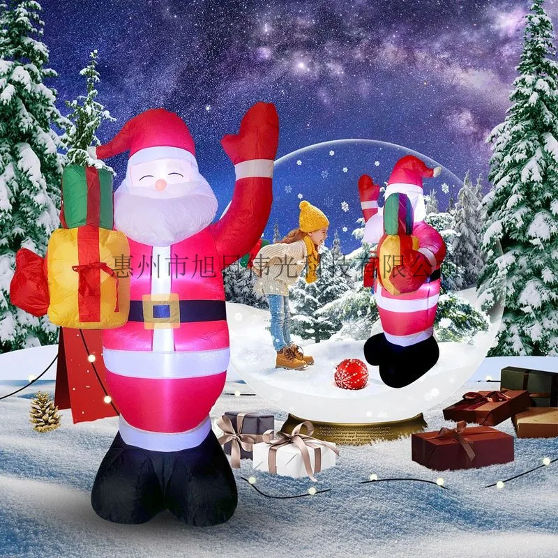 Christmas Inflatable Santa Claus Inflatable Outdoor Decorations Luminous Shopping Mall Winter Decorations