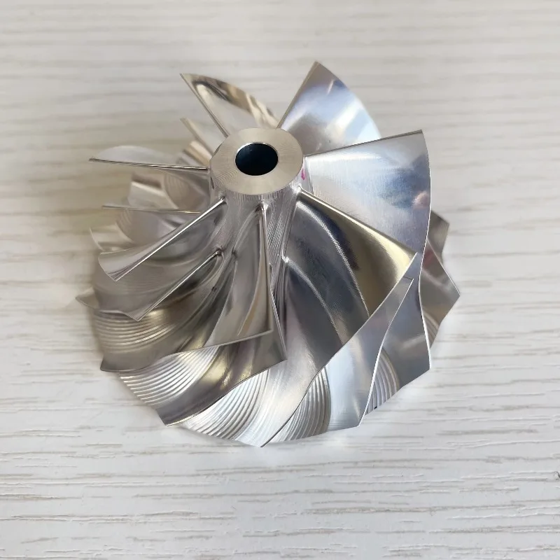 RHF5 Reverse 7+7blades 52.00/63.00mm High Performance Bore :6.10mm Turbo Milling/aluminum 2618/billet Compressor Wheel