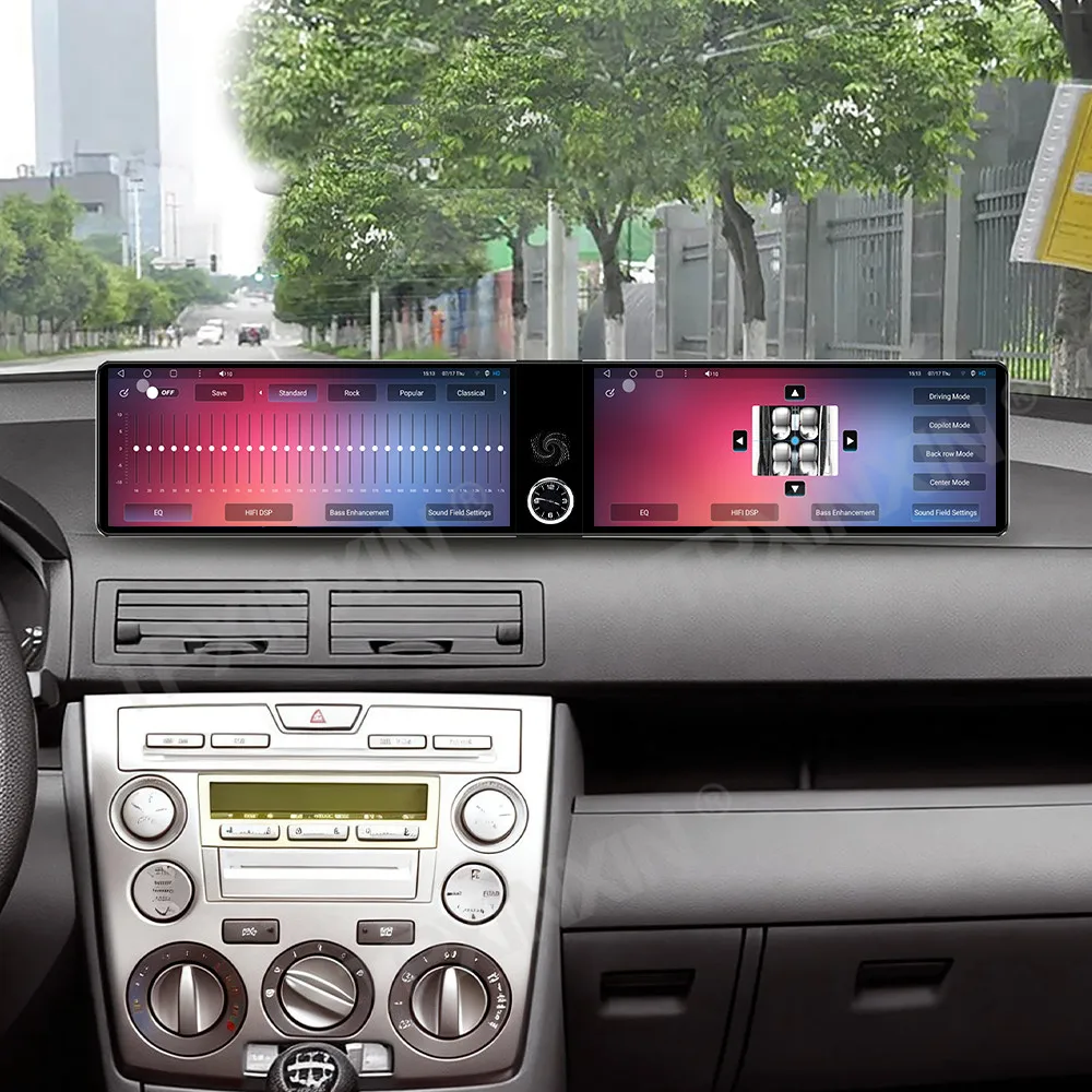 

Android Auto Carplay For Mazda 2 2002-2007 Car Radio 24.6" Dual Screen Tape Recorder GPS Navi Stereo Multimedia Player Head Unit