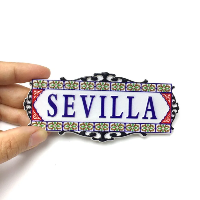 

Souvenirs España Seville 3D Resin Refrigerator Magnets Fridge Magnet Aimants Frigo Magnet Frigo Decoración Hogar Cute Magnets