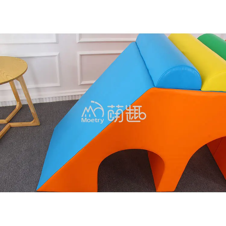 Moetry Double Tunnel Bridge Soft Play Equipment Indoor Sensory Playsets for Baby Toddler Foam for Daycare Centers Kindergartens - view 5