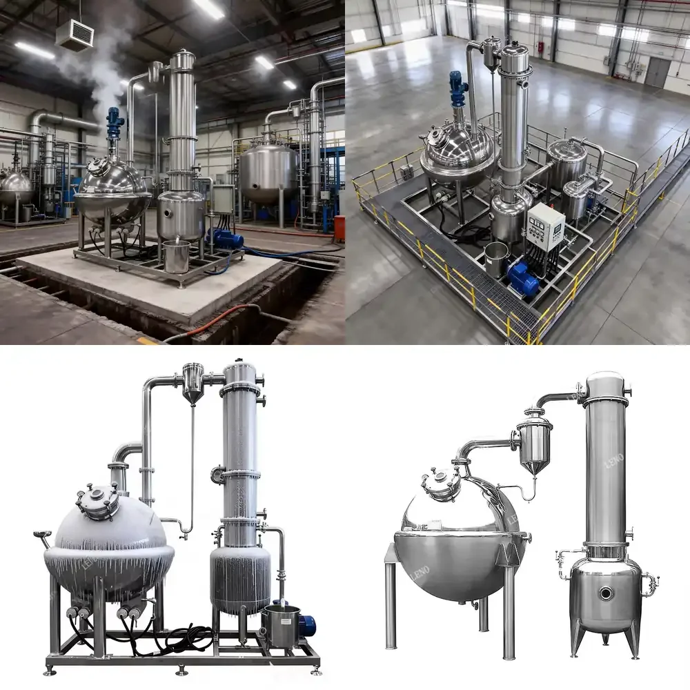 Industrial Chemical Solvent Recovery System Evaporation Plant Equipment Machine Vacuum Concentrator