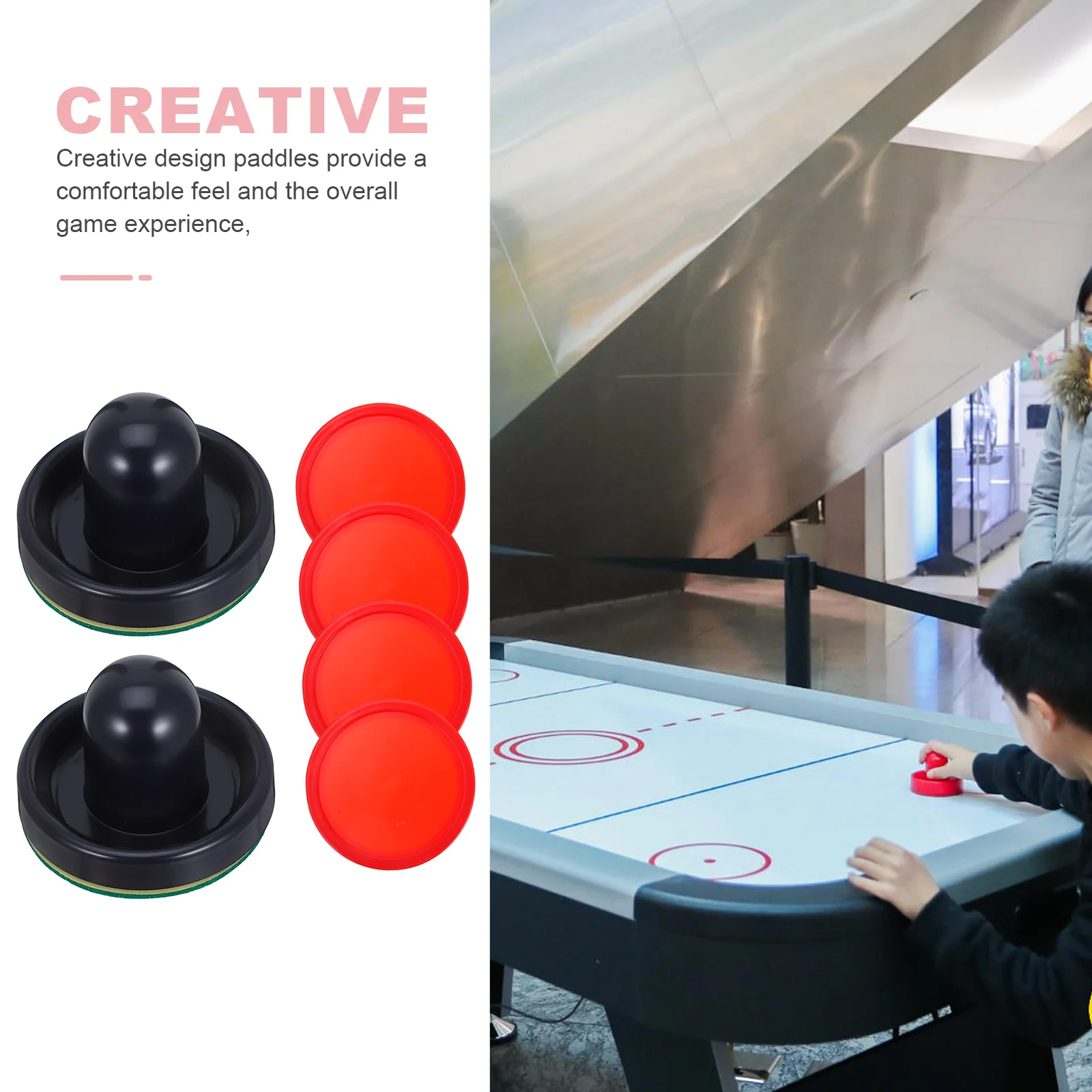 8 قطعة 76 مللي متر هوكي الهواء المجاذيف استبدال عدة الأزرق الداكن دافعات المتزلجون ل الجدول أنشطة الفريق الرياضي معدات الملحقات #3