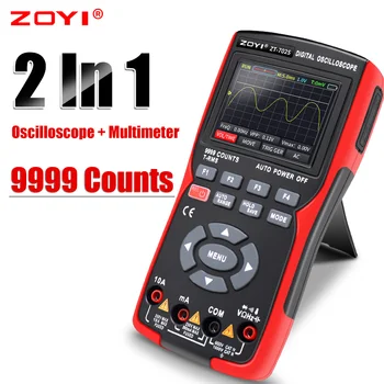 ZOYI ZT702S Digital Multimeter Auto True RMS Transistor Probe Multimeter Meter 48M/S 10MHZ PC Waveform Data Storage Oscilloscope