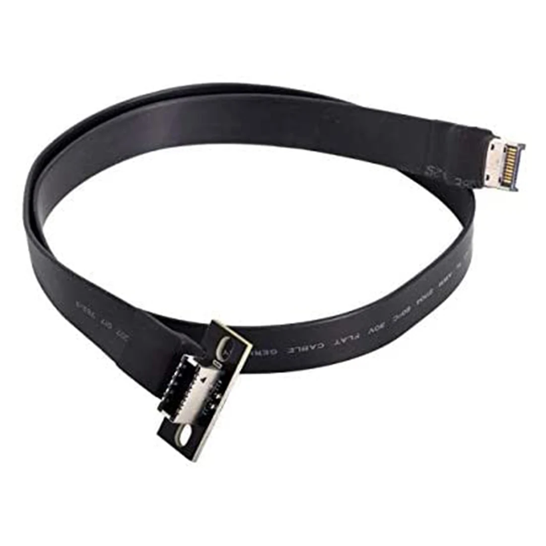 AED5-Encabezado del panel frontal USB 3,1 macho a hembra tipo E Cable de datos de extensión de la placa base 50 cm