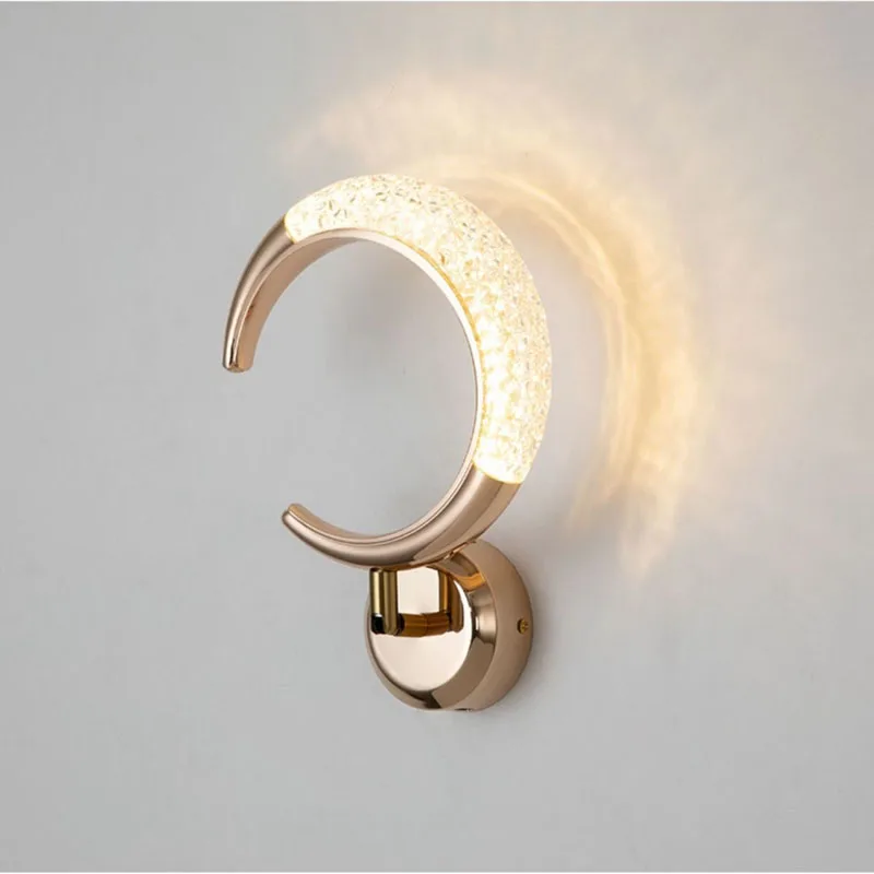 Crystal LED Wall Lamp Nordic Indoor Lighting For Home Living Room Decoration Dining Tables Bedside Lamps Bedroom Bed Wall Light
