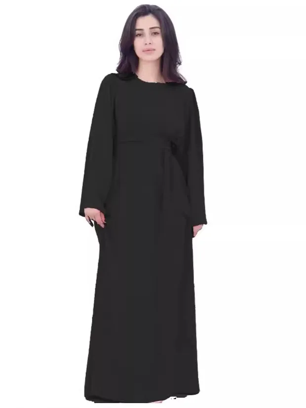 Abaya Ramadan Muslim Modest Women Dress Lace Up Jalabiya Morocco Islam Dubai Eid Abayas Arab Long Robe Kaftan Party Vestidos