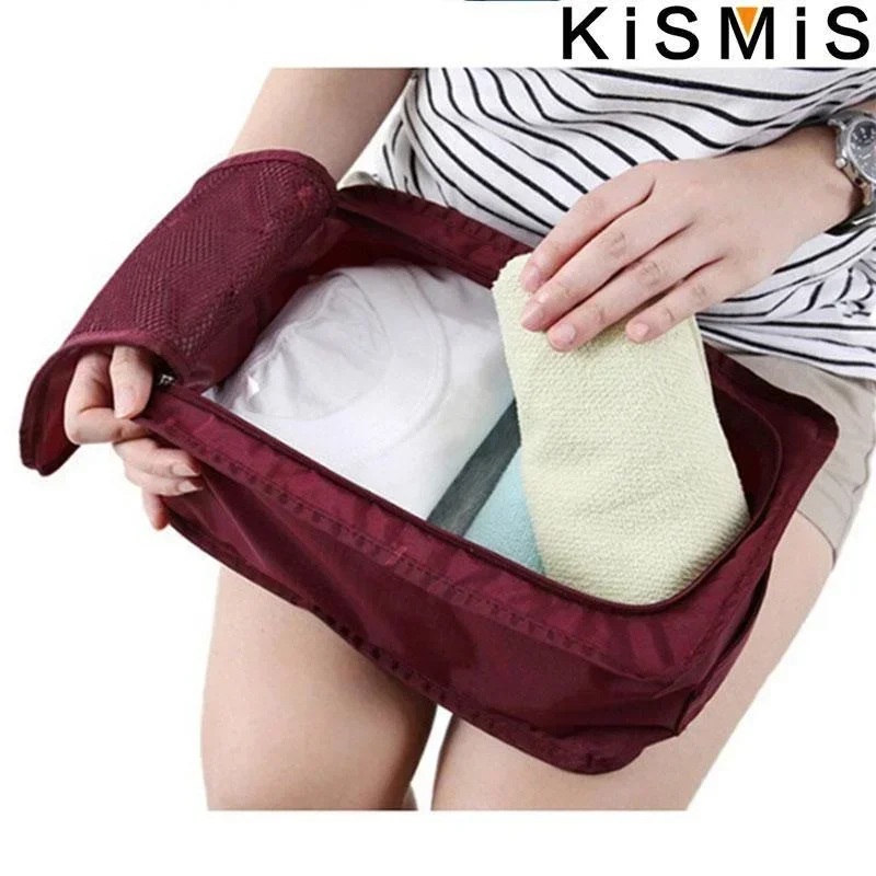Portable Travel Shoe Organizer Storage Bag Multifunction Zip Lock Pouch Home Sorting Bag Travel Accessories