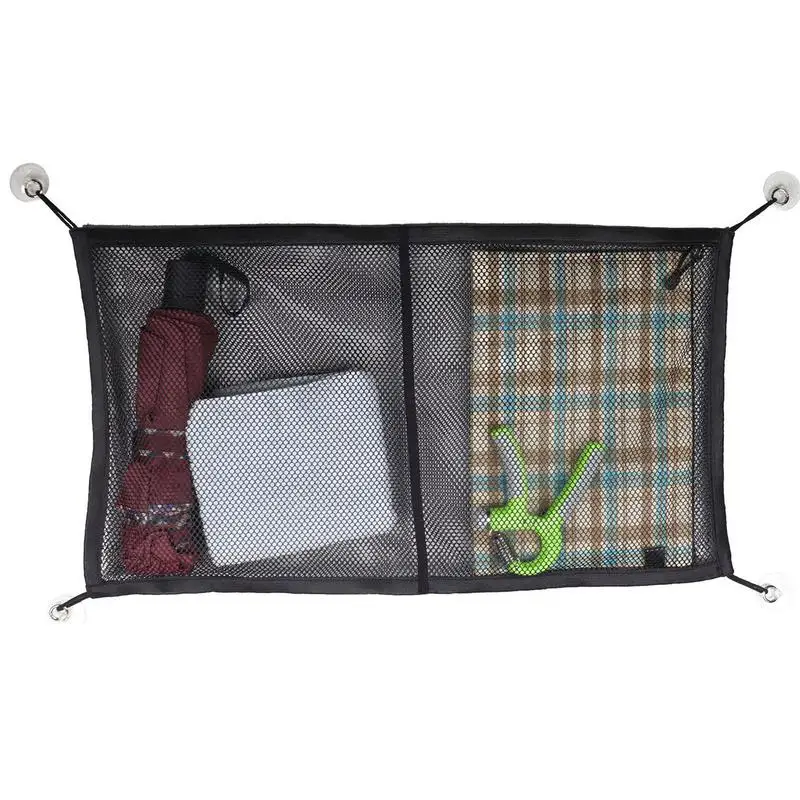 For Refer To Description  RV Netting Storage Pocket High Capacity Automotive Cargo Nets Space-Saving RV Netting Pocket RV