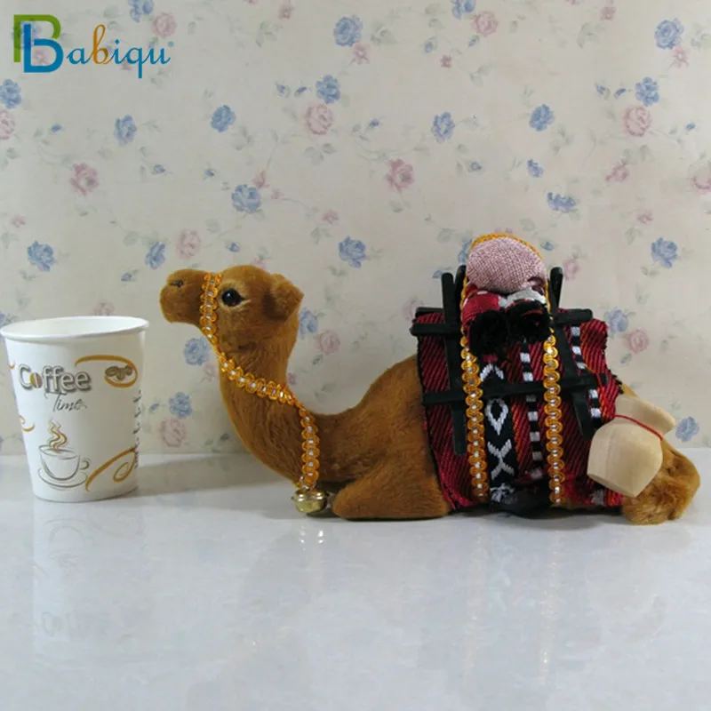 1pc Simulation Animal Toy Plush Stuffed Camel Doll Home Decoration Props Ornaments Gifts Collectible Gifts