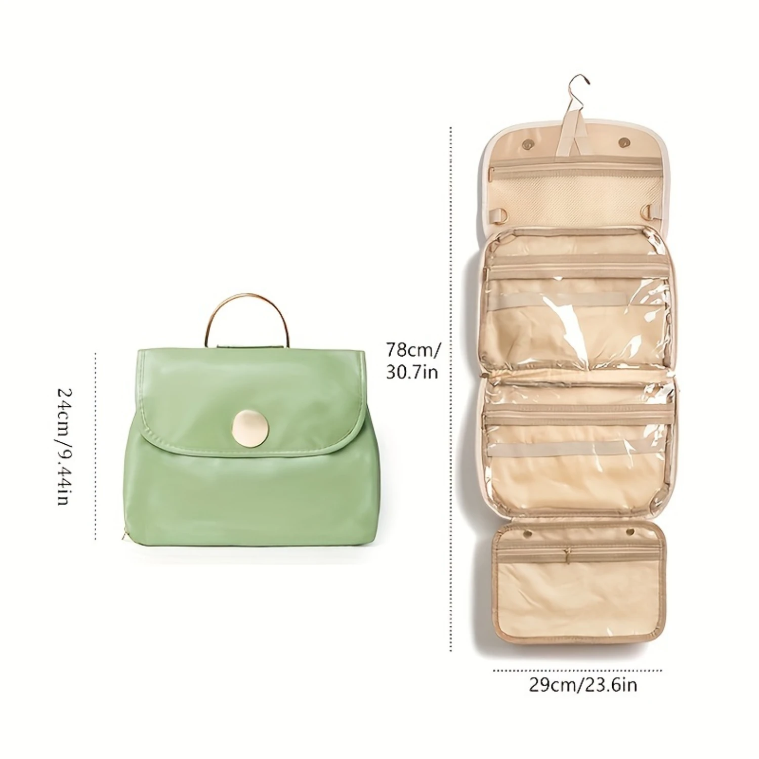 

Travel Toiletry Bag Hanging Makeup Organizer Cosmetic For Full Sized Toiletries Luxury make up Nurse gifts