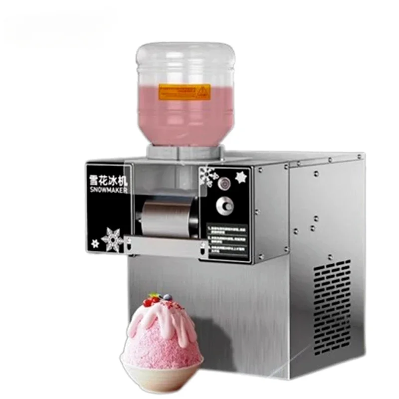 110V/220V Small Commercial Snow Ice Machine Electric Snowflake Ice Maker  Bingsu Shave Ice Crusher Shaver Smoothie Machine