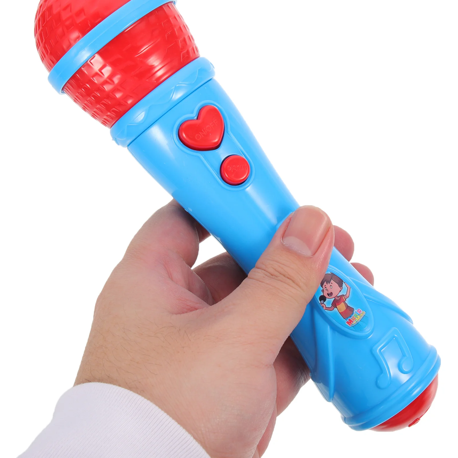 دعامة ميكروفون عالية المحاكاة التعليمية المبكرة والغناء للأطفال ميكروفون ملون ومتين وآمن للتنوير الموسيقي #5