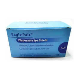 Parche de ojos desechable para uso de cliente de belleza de cejas, láser IPL LED, 190-11000nm, OD7 +, parches de ojos, almohadillas de protección, 50 pares