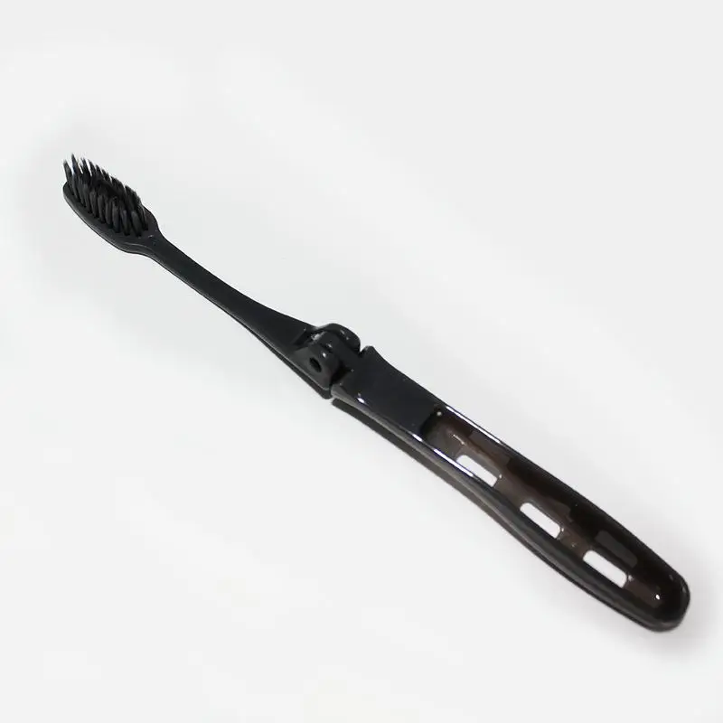New Minimalist Style Individually Packaged Foldable Bamboo Charcoal Soft Bristle Toothbrush