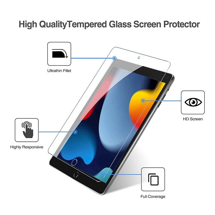 Para iPad Mini 4 5 Tablet Protector de pantalla de vidrio templado película protectora transparente HD antiarañazos de 8,3 pulgadas