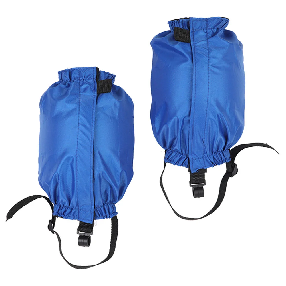 

1 Pair (blue) Outdoor Gaiters Men's Snow Boots Lightweight Sleeves for Hiking Nylon Water-resistant Anti-snow Man