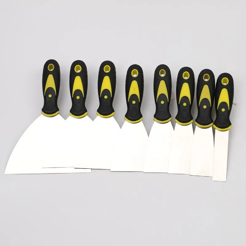 Raspadores prácticos para masilla, cuchillo de pared de acero inoxidable para acabado de paneles de yeso, calcomanías para raspar papel tapiz, 3/4 pulgadas