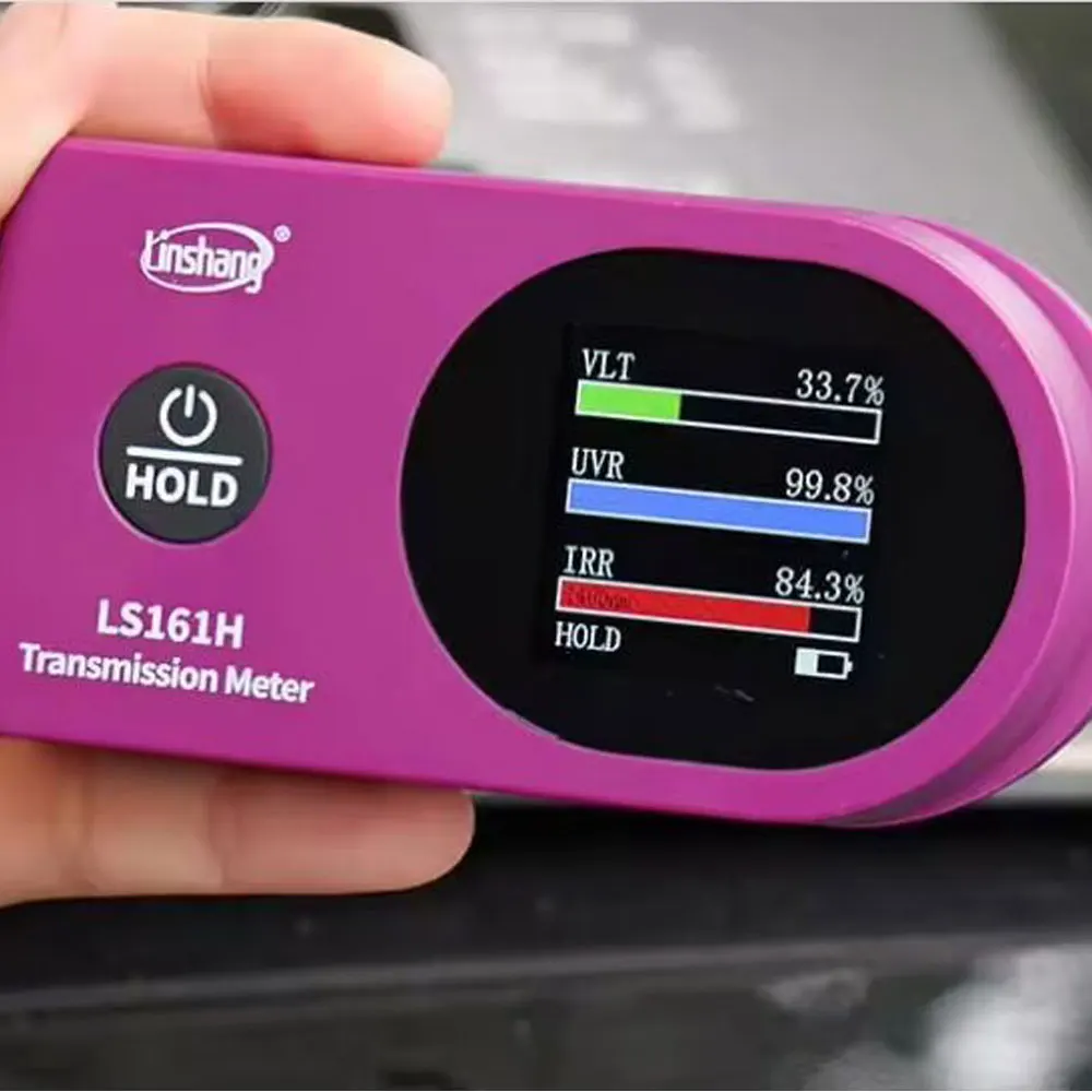 LS161H Solar Film Transmission Meter Measure SHGC and TSER UV rejection rates, and visible light transmittance meter