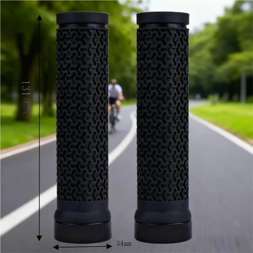 

MTB Mountain Bike Rubber Handle Bar Grips Non-slip Single-sided Locking Cover Bicycle Cycling Accessories