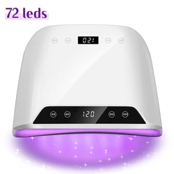 Professional Nail Light LED UV Light Dryer with 72 LEDs 4 Timer Setting LCD Display Screen Auto Sensor for Nails Gel Polish