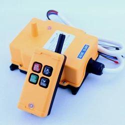 High Quality HS-4 Industrial Controller 4 Keys 1Receiver+ 1Transmitter Hoist Wireless Crane Radio Remote Control System