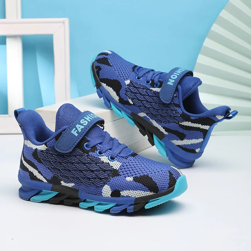 2025 Kids Fashion Sneakers For Boys Girls Tennis Shoes Breathable Sports Running Shoes Children Casual Camouflage Walking Shoes