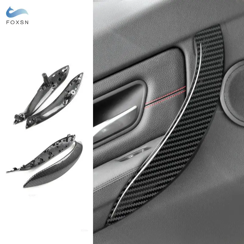 

Car Accessories Inner Rear Doors Panel Door Pull Handle Cover For BMW 3 4 Series F30 F80 F31 F34 F35 F32 F82 F33 F36 F83 M3 M4