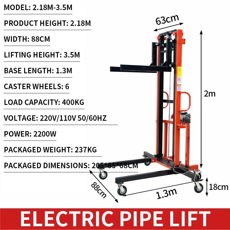 Fire Protection Duct Installation Lifts, Warehouse Material Handling, Electric Mobile Installation, Ventilation Duct(Customized)