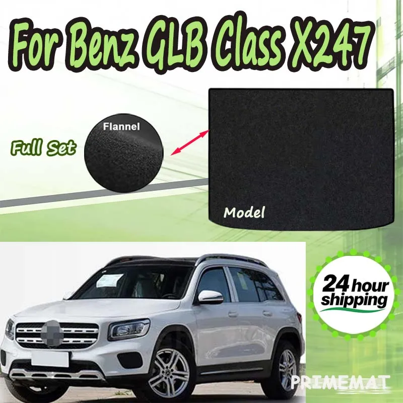 

Коврик в багажник ECOAUTO для Mercedes-Benz GLB-класса X247 2019-2024, аксессуар для багажника